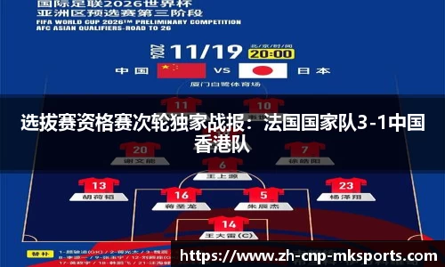 选拔赛资格赛次轮独家战报:法国国家队3-1中国香港队